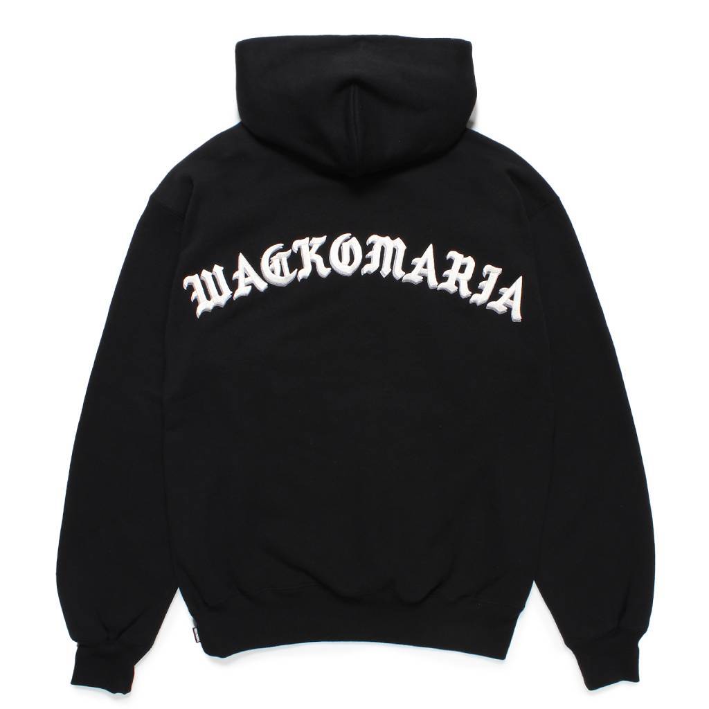 MIDDLE WEIGHT PULLOVER HOODED SWEAT SHIRT ( TYPE-2 ) #BLACK [24FW-WMC-SS06]