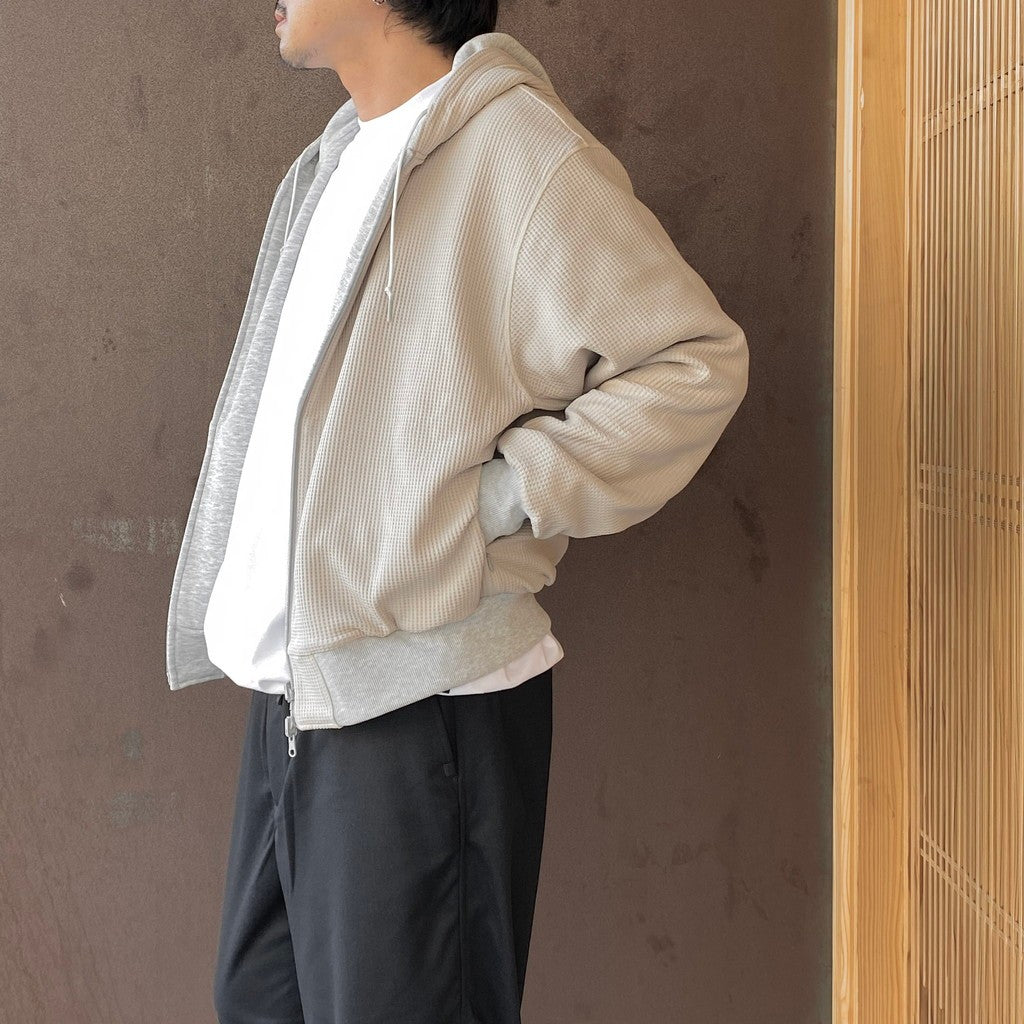 TECH SWEAT DOUBLE FACE PARKA #HEATHER GRAY [BE-54026W]