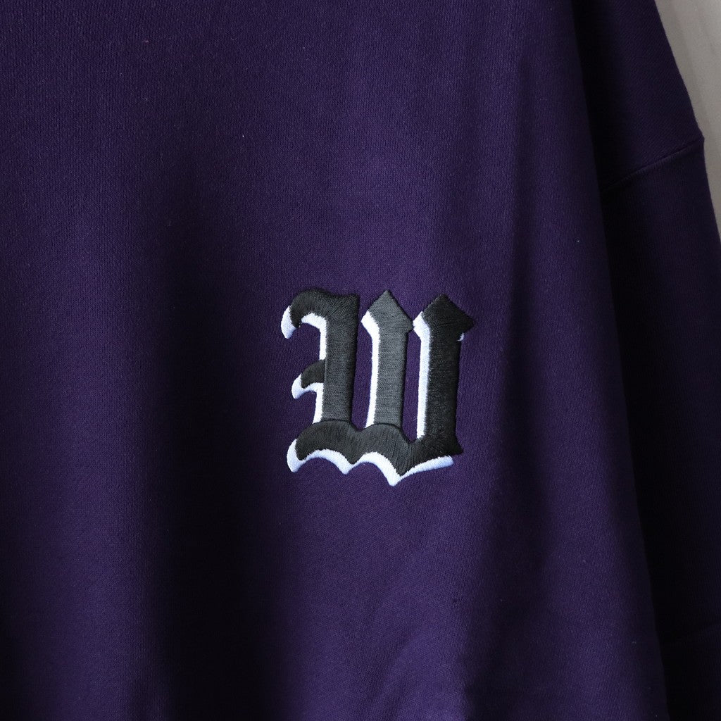 MIDDLE WEIGHT CREW NECK SWEAT SHIRT ( TYPE-2 ) #PURPLE [24FW-WMC-SS08]