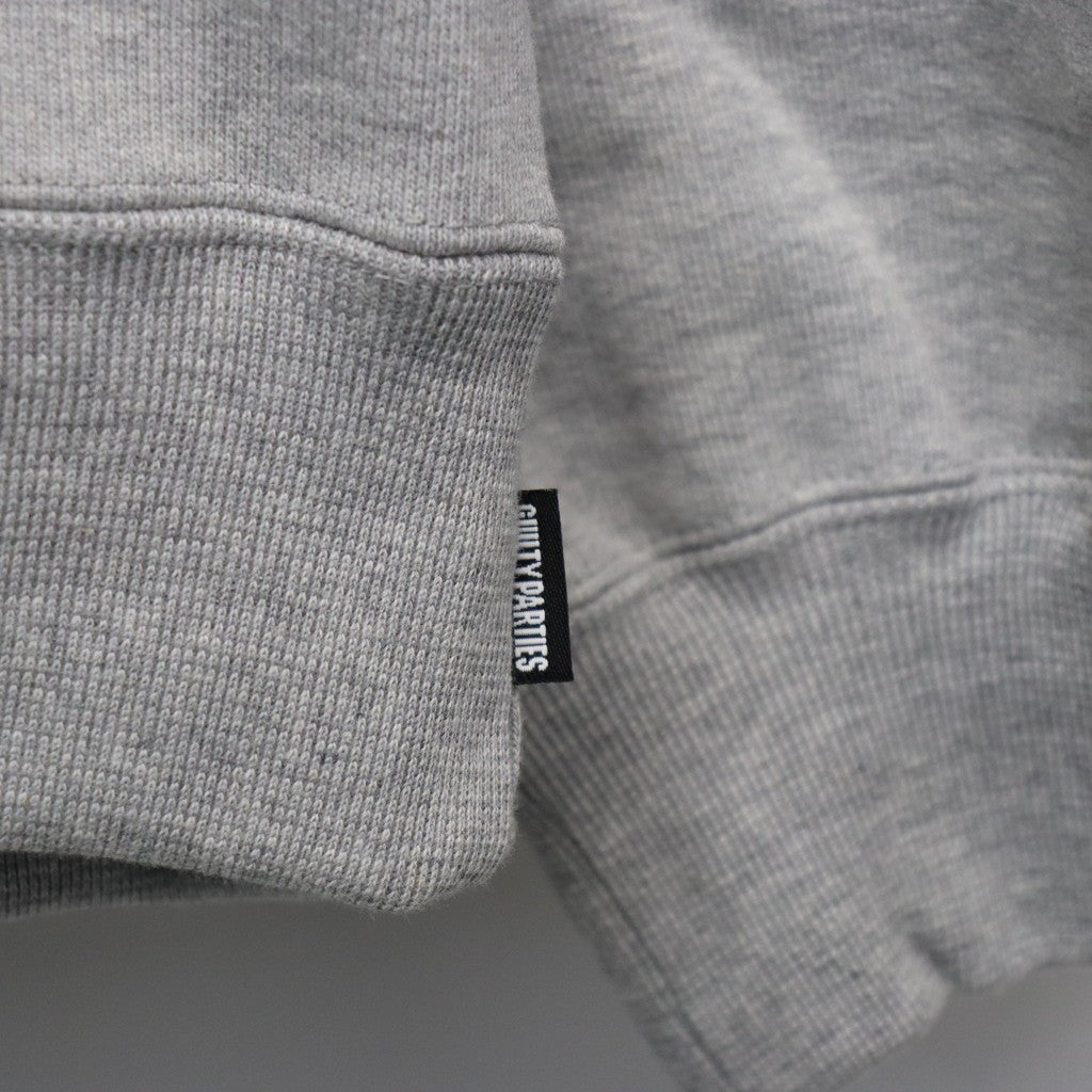 DEATH ROW RECORDS | HEAVY WEIGHT PULLOVER HOODED SWEAT SHIRT #GRAY [DEATHROW-WM-SS05]