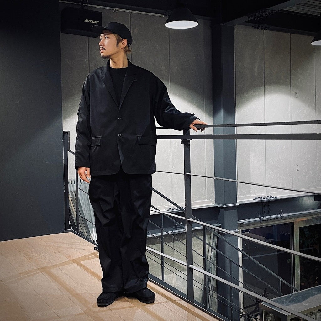 TECH LOOSE 2B JACKET TWILL #BLACK [BJ-56025]