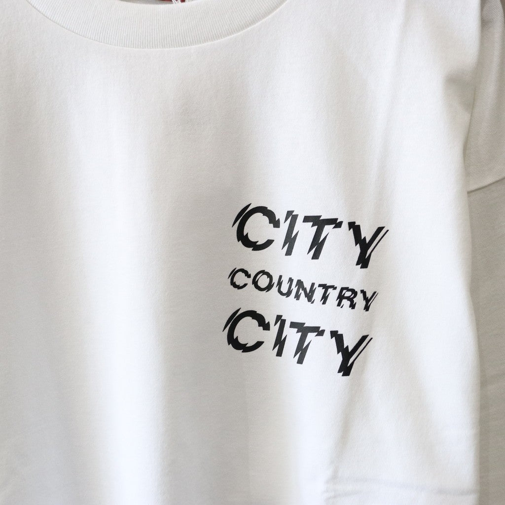 Cotton L/s T-shirt_City Country City #WHITE [CCC-241T004]