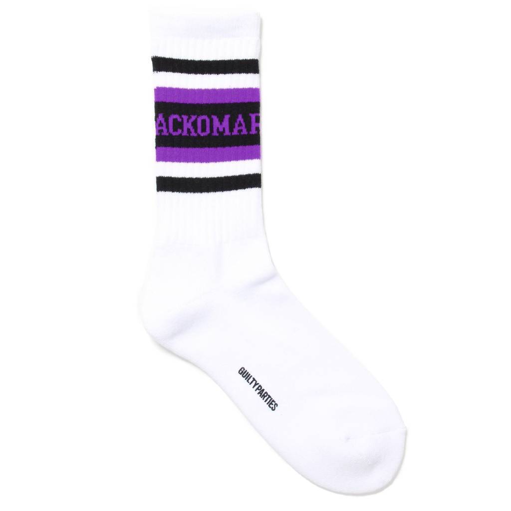 SKATER SOCKS ( TYPE-1 ) #WHITE-PURPLE [24FW-WMA-SO01]