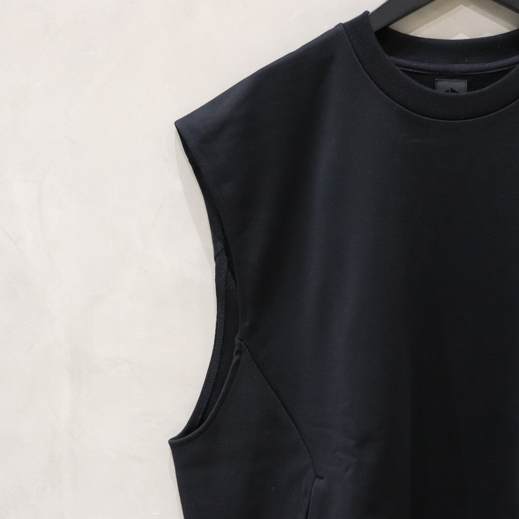 URAKE NO SLEEVE VEST #BLACK [MNA-LAN-23] – cocorozashi
