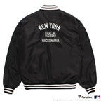 MLB | NY | REVERSIBLE VARSITY JACKET ( TYPE-1 ) #BLACK-BEIGE [MLB-WM-BL01]