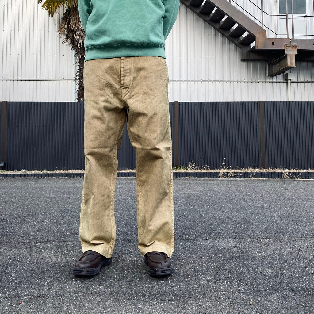 USMC P-41 HBT TROUSERS AGED #OLIVE YELLOW [BW261-U4HT]