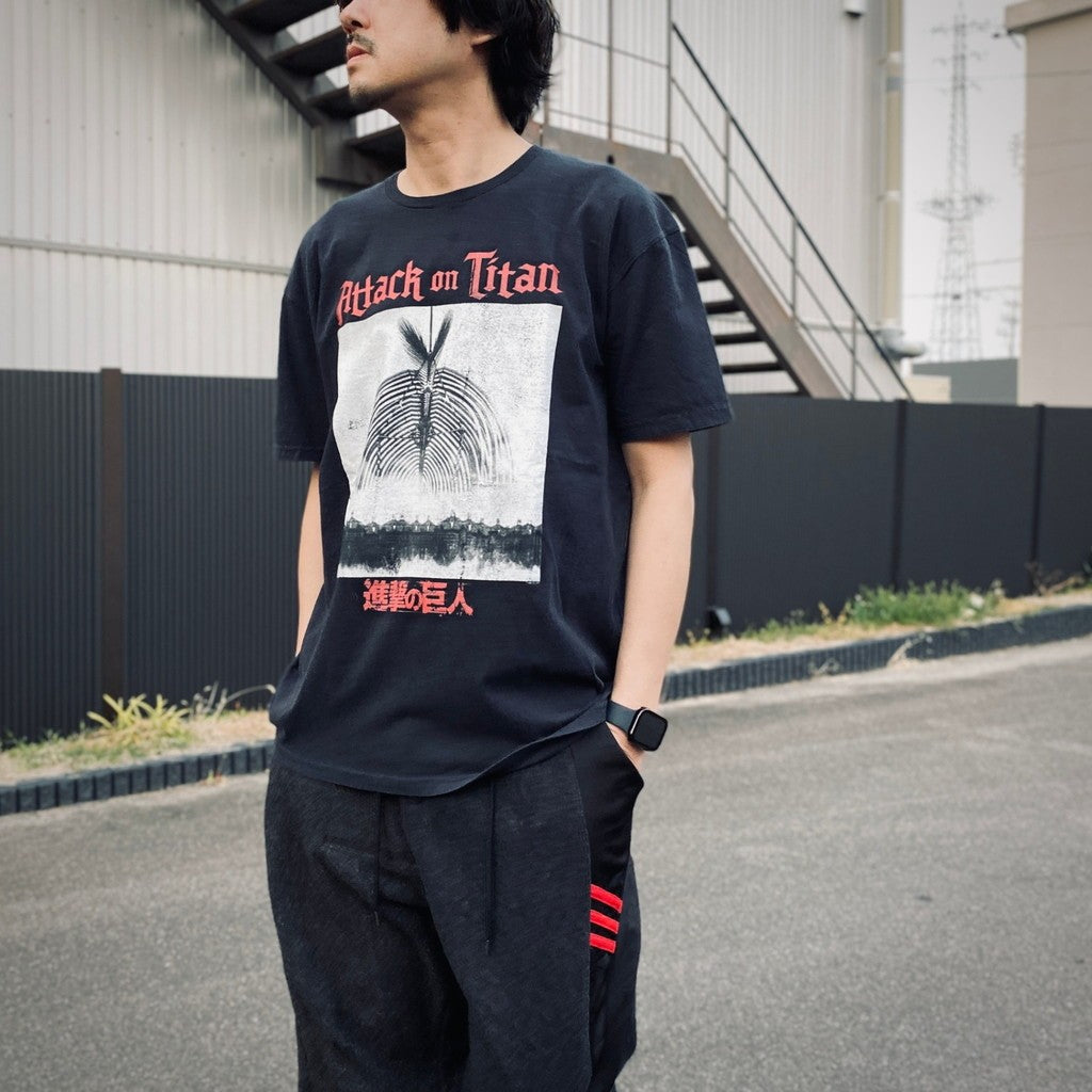 「ATTACK ON TOTAN」 TEE #BLACK [tl25f064]