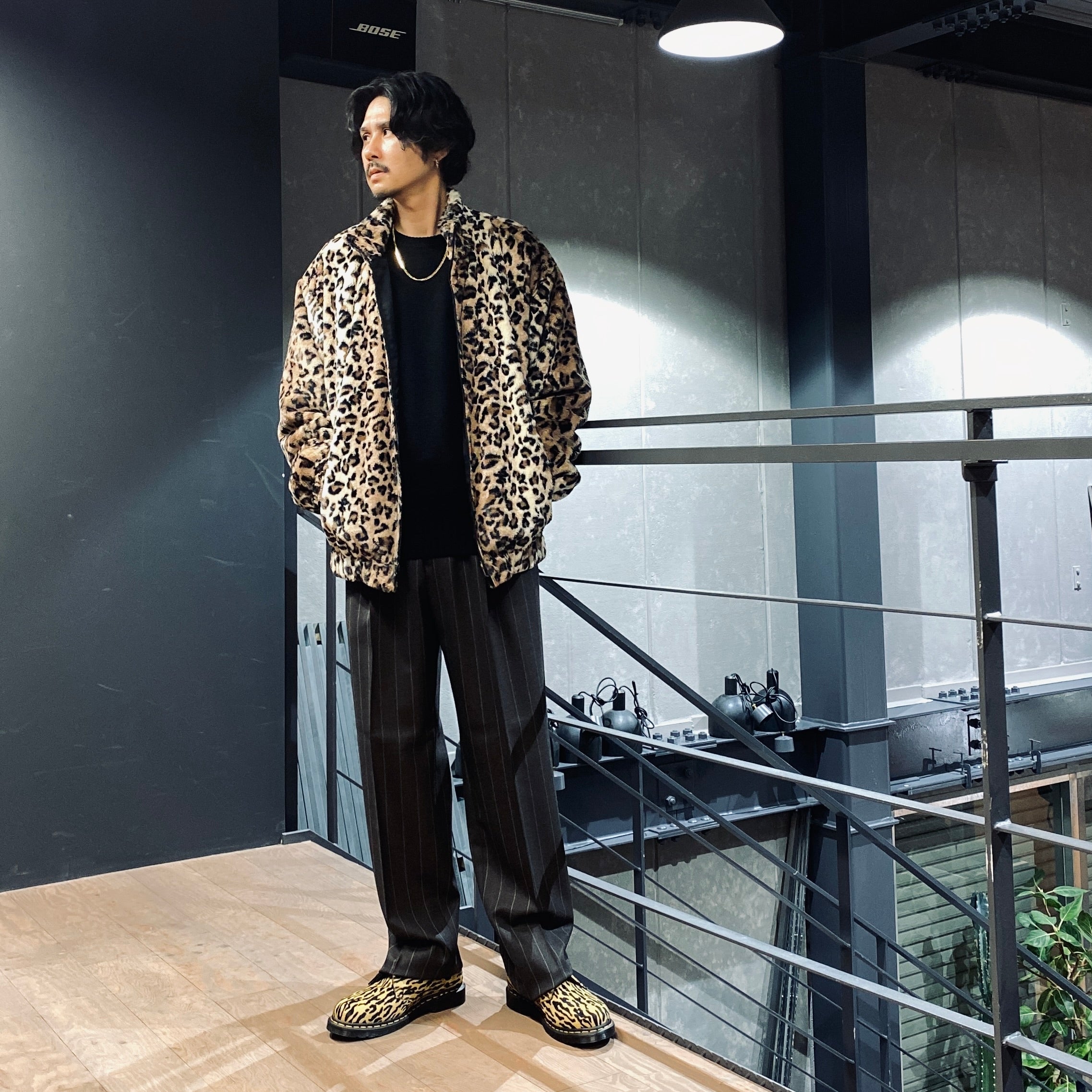 FUR LEOPARD TRACK JACKET #BEIGE [23FW-WMO-TJ04]