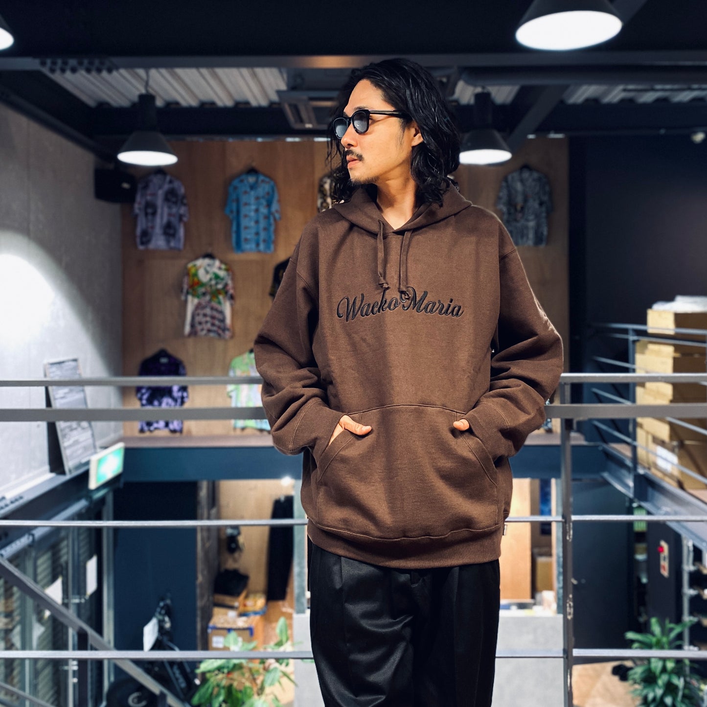 HEAVY WEIGHT PULLOVER HOODED SWEAT SHIRT -TYPE 1- #BROWN [23FW-WMC-SS01]