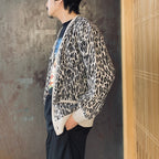 LEOPARD JACQUARD CARDIGAN ( TYPE-2 ) #IVORY [26SS-WMK-KN18]