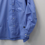 TECH REGULAR COLLAR SHIRT L/S SOLID #SAX [BE-84026W]
