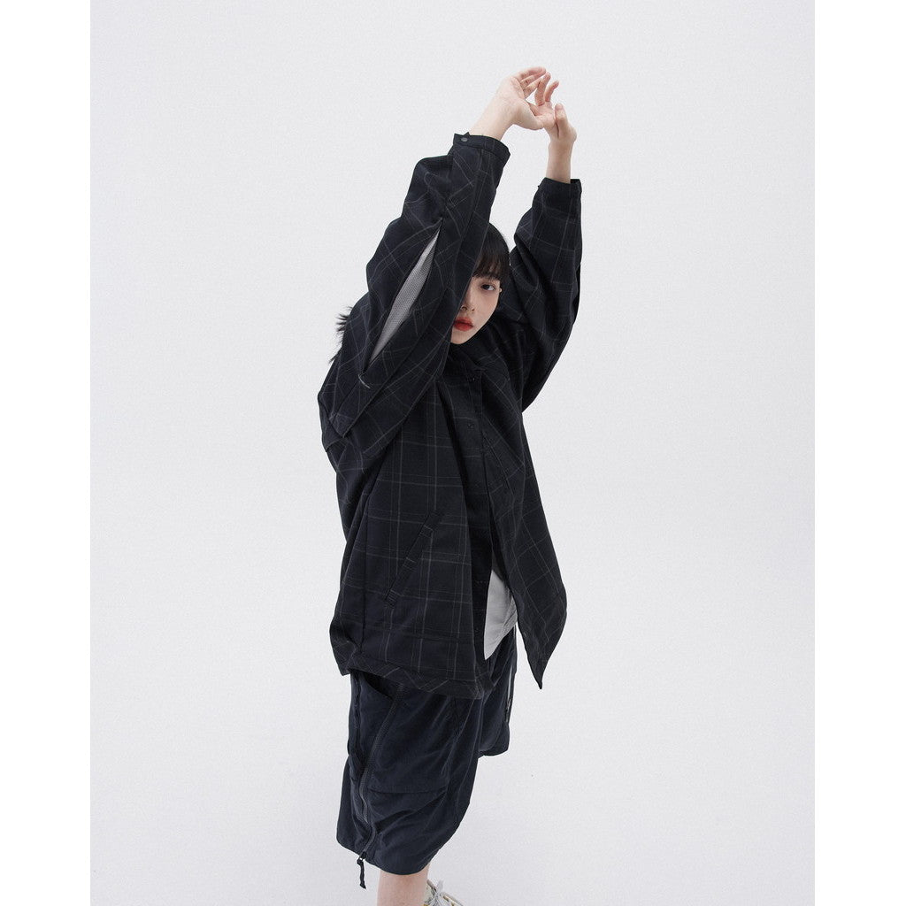 「FD-G4」超大網狀實用襯衫#MIDNIGHT NAVY [GOOPI-23AW-SEP-03]