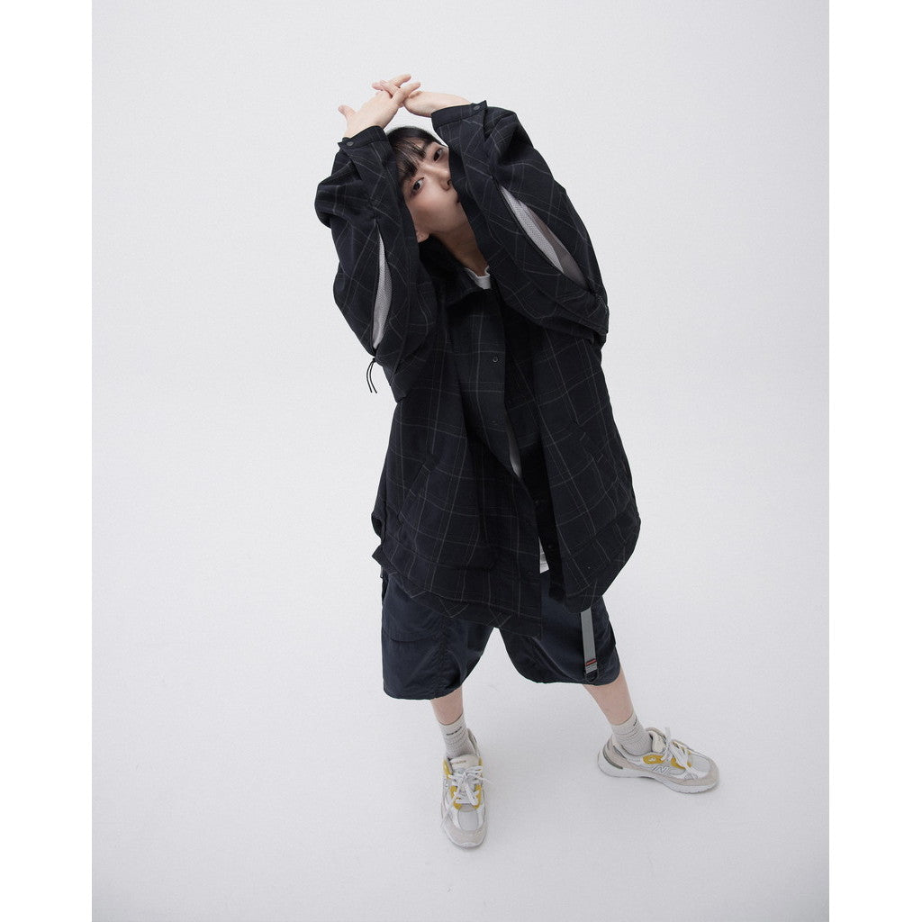 「FD-G4」超大網狀實用襯衫#MIDNIGHT NAVY [GOOPI-23AW-SEP-03]