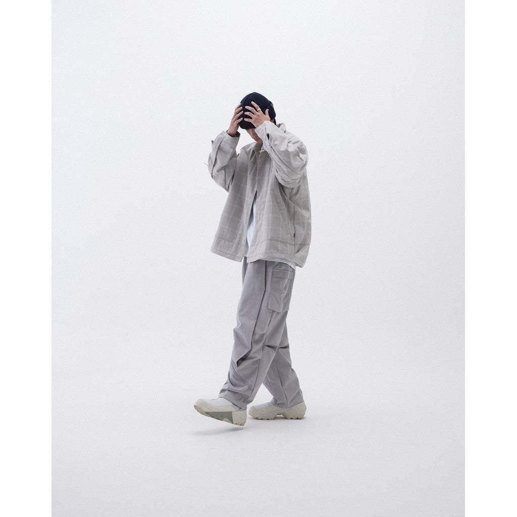 「FD-G4」 Oversized Mesh Utility Shirt #BEIGE [GOOPI-23AW-SEP-03]