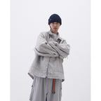 「FD-G4」 Oversized Mesh Utility Shirt #BEIGE [GOOPI-23AW-SEP-03]