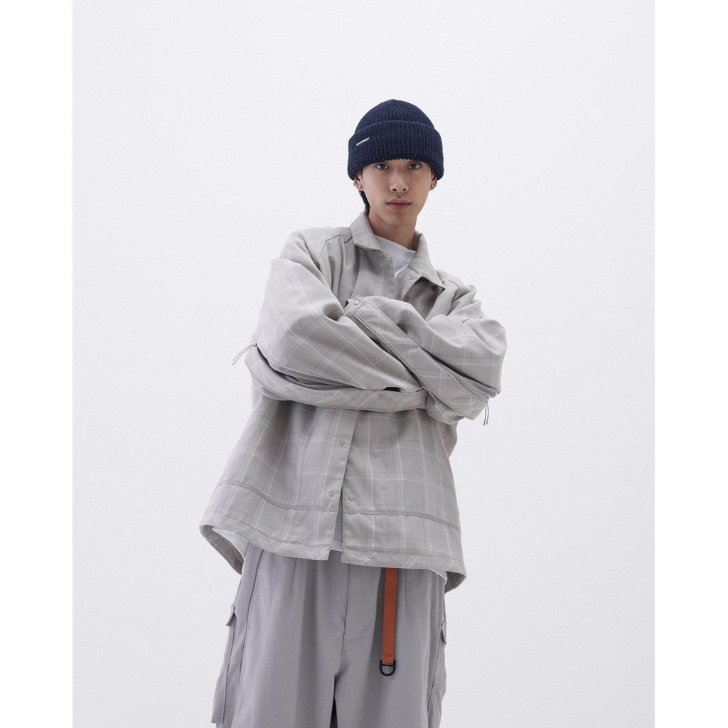 「FD-G4」 Oversized Mesh Utility Shirt #BEIGE [GOOPI-23AW-SEP-03]