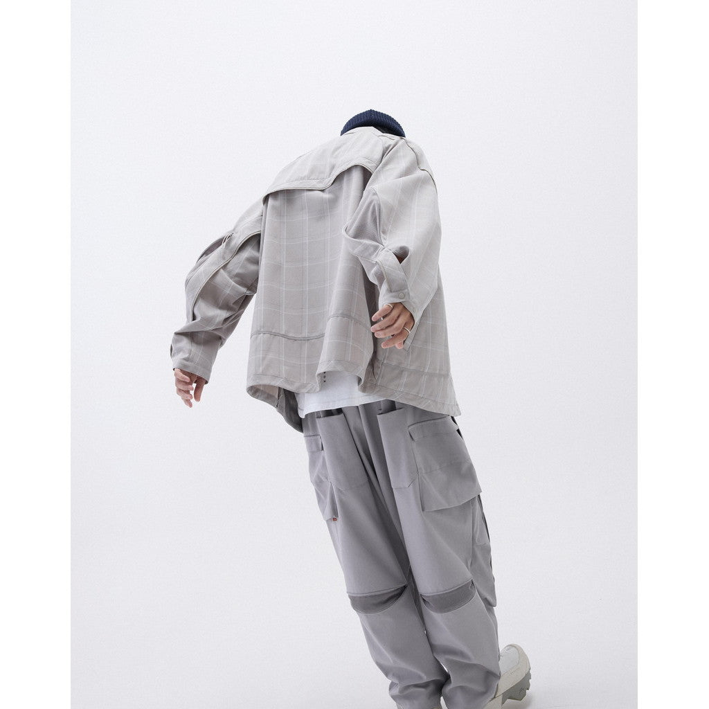「FD-G4」 Oversized Mesh Utility Shirt #BEIGE [GOOPI-23AW-SEP-03]