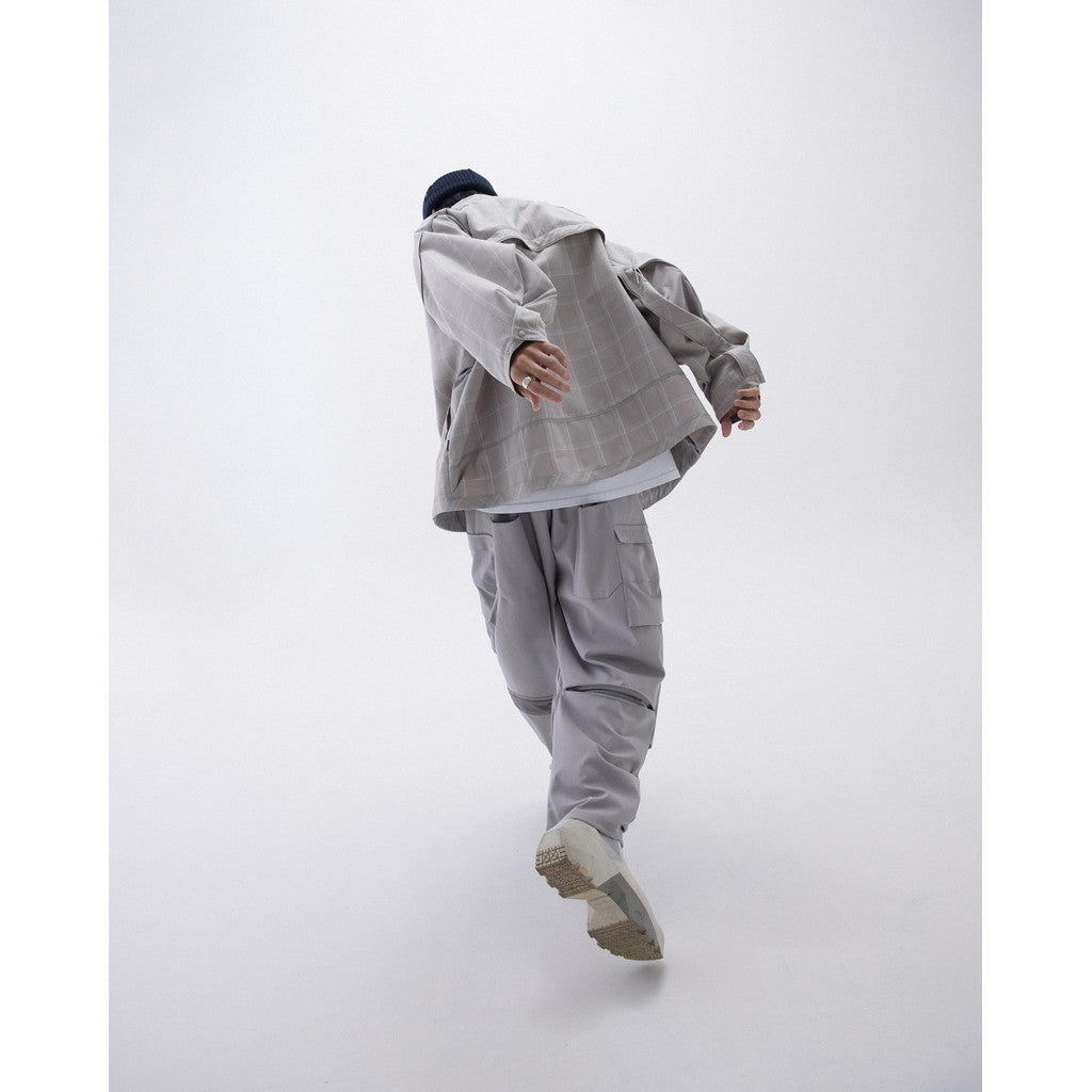 「FD-G4」 Oversized Mesh Utility Shirt #BEIGE [GOOPI-23AW-SEP-03]