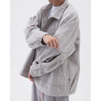「FD-G4」 Oversized Mesh Utility Shirt #BEIGE [GOOPI-23AW-SEP-03]