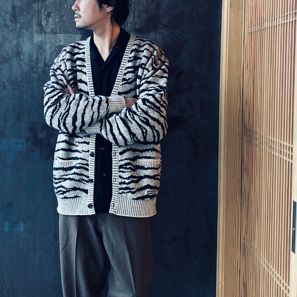TIGER MOHAIR CARDIGAN #IVORY [25FW-WMK-KN06]