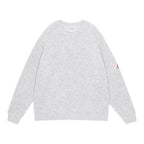 DIAGONAL CROSS KNIT #GREY [CES30KN02]