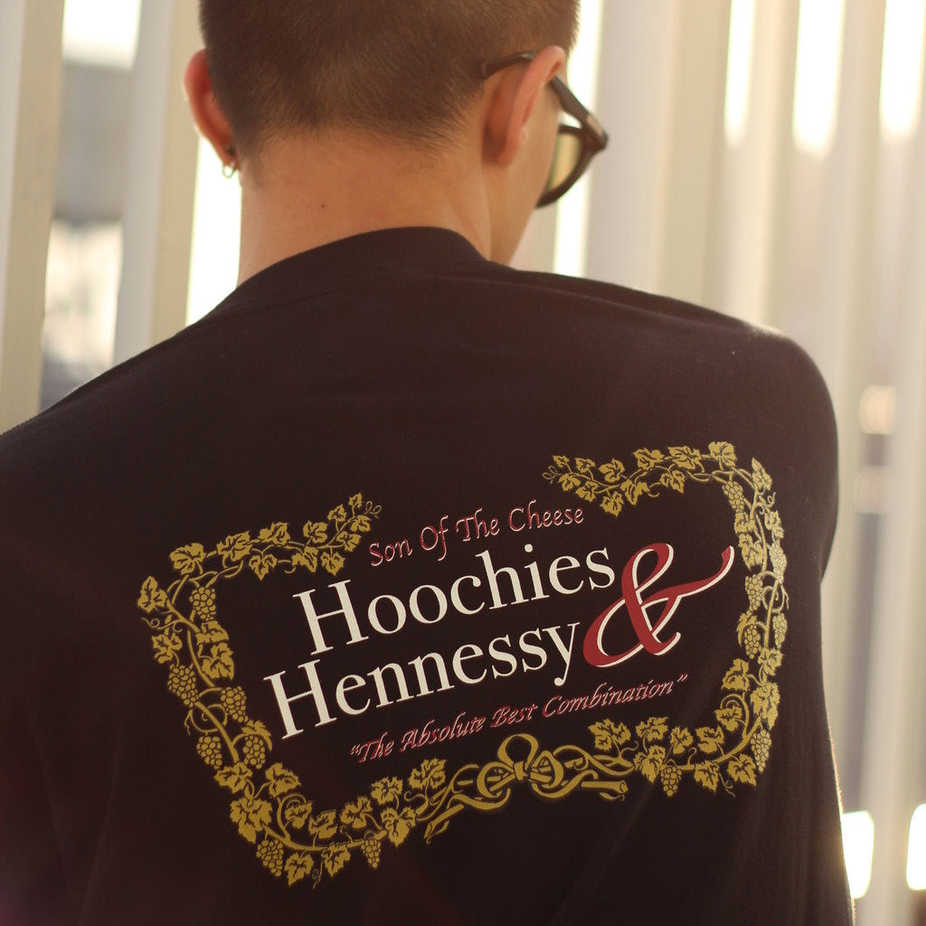 HOOCHIES&HENNESSY L/S TEE #BLACK [SC2320-LT01]