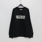 HEAVY WEIGHT CREW NECK SWEAT SHIRT #BLACK [23FWE-WMC-SS04]