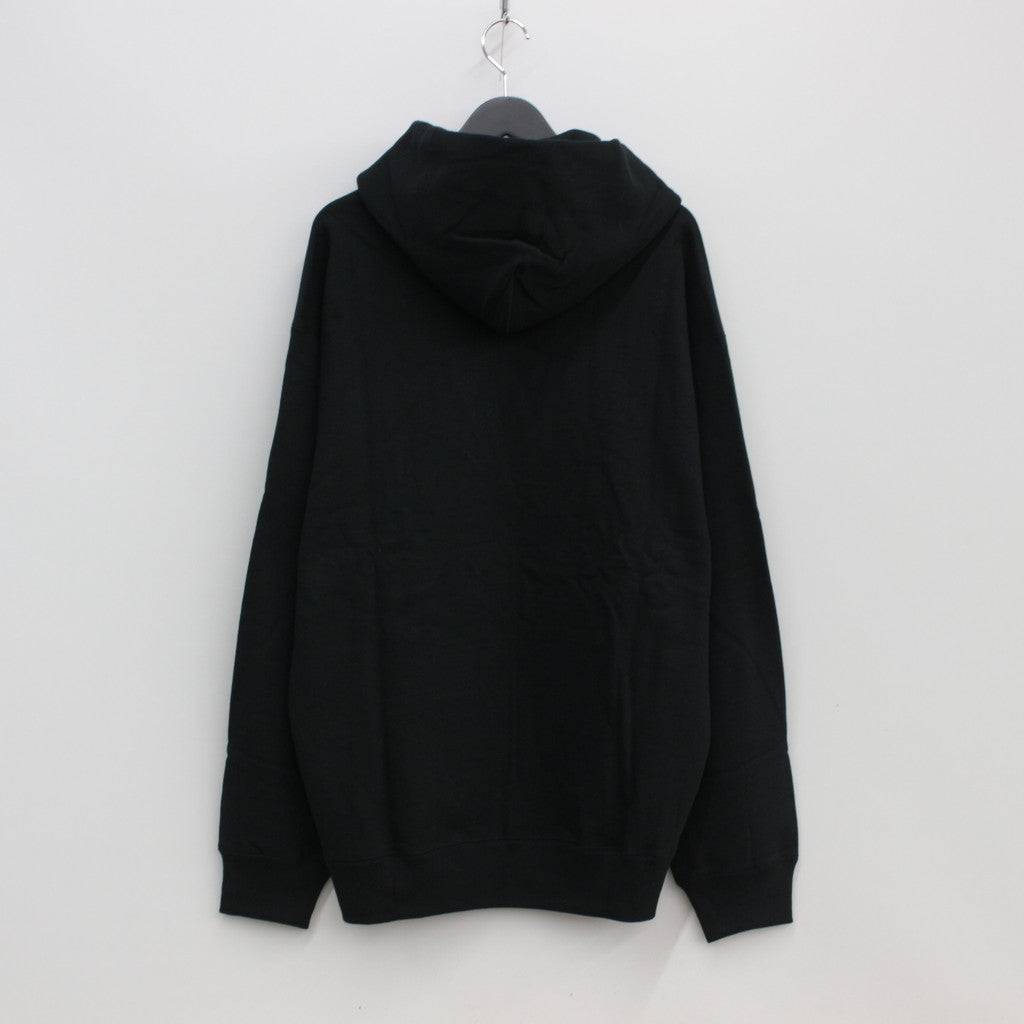 HEAVY WEIGHT PULLOVER HOODED SWEAT SHIRT #BLACK [23FWE-WMC-SS03