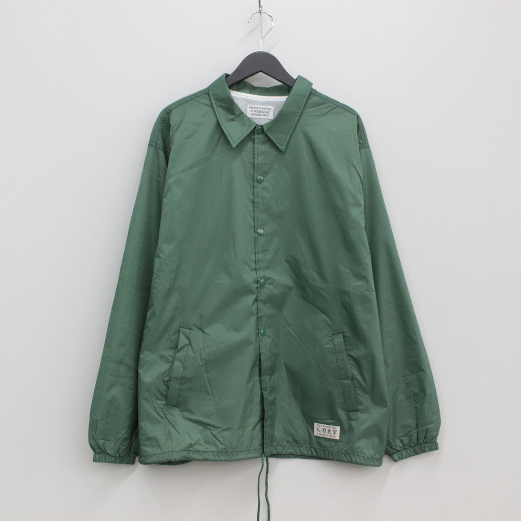 COACH JACKET #GREEN [23FWE-WMO-BL01]