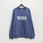 HEAVY WEIGHT CREW NECK SWEAT SHIRT #NAVY [23FWE-WMC-SS04]