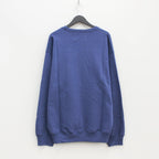 HEAVY WEIGHT CREW NECK SWEAT SHIRT #NAVY [23FWE-WMC-SS04]