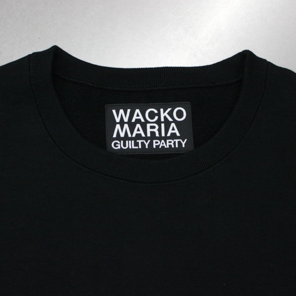 HEAVY WEIGHT CREW NECK SWEAT SHIRT #BLACK [23FWE-WMC-SS04]