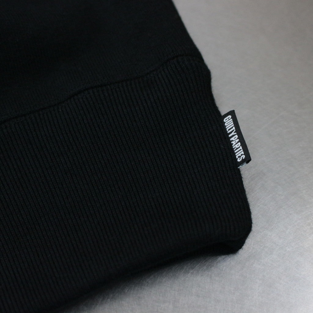 HEAVY WEIGHT CREW NECK SWEAT SHIRT #BLACK [23FWE-WMC-SS04]