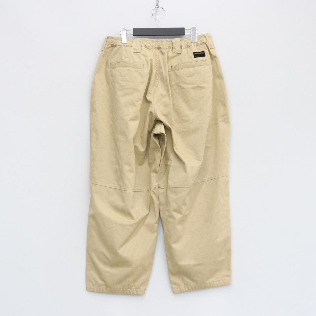 HERRINGBONE BALLOON PANTS II #BEIGE [FW23-B07]