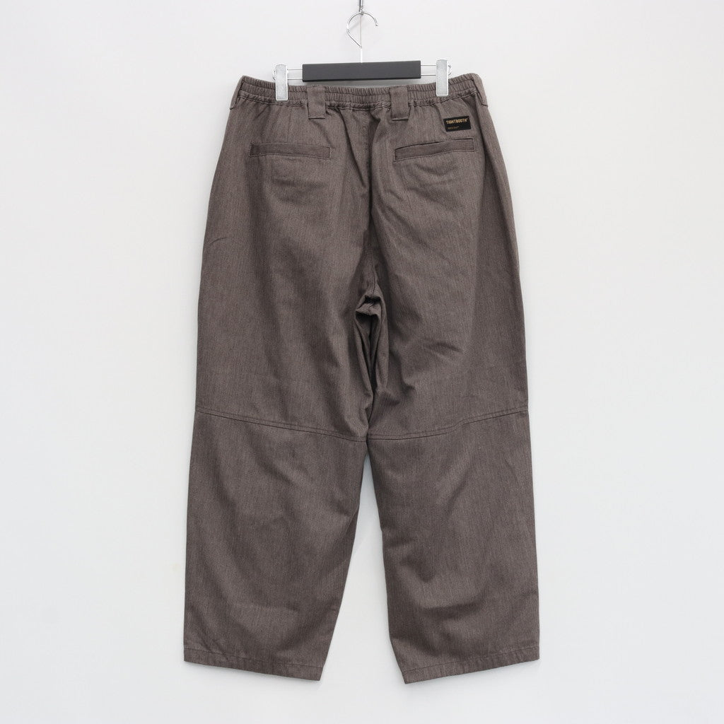 HERRINGBONE BALLOON PANTS II #CHARCOAL [FW23-B07]