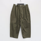 HERRINGBONE BALLOON PANTS II #OLIVE [FW23-B07]