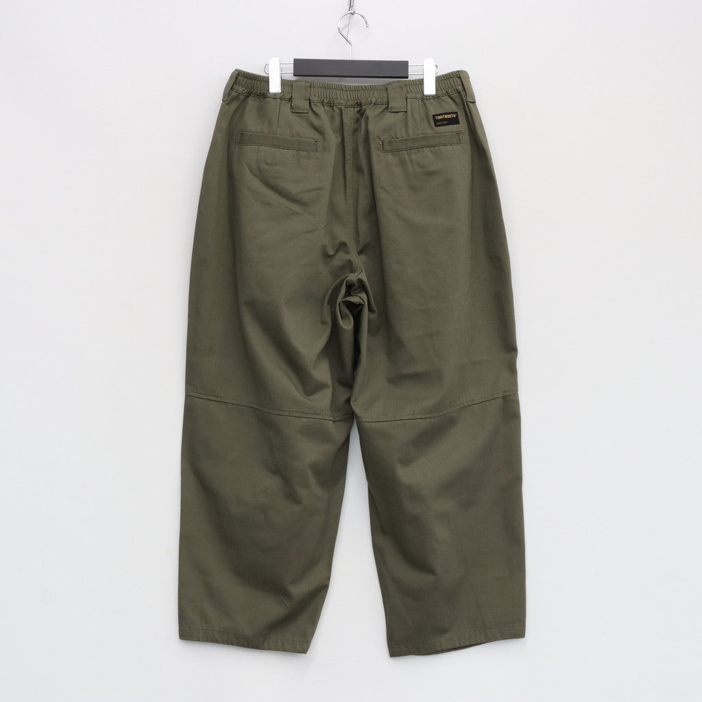 HERRINGBONE BALLOON PANTS II #OLIVE [FW23-B07]