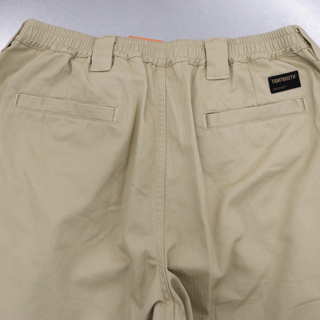 HERRINGBONE BALLOON PANTS II #BEIGE [FW23-B07]