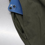 HERRINGBONE BALLOON PANTS II #OLIVE [FW23-B07]