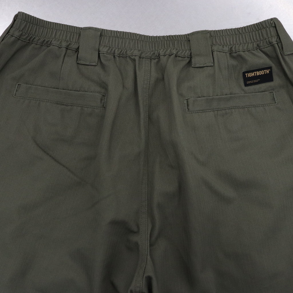 HERRINGBONE BALLOON PANTS II #OLIVE [FW23-B07]