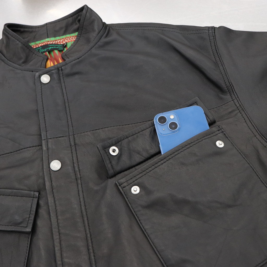 CP 皮夾克 #黑 [J2303003]