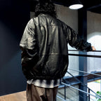 CP 皮夾克 #黑 [J2303003]