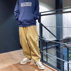 HERRINGBONE BALLOON PANTS II #BEIGE [FW23-B07]