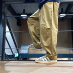 HERRINGBONE BALLOON PANTS II #BEIGE [FW23-B07]