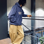 HEAVY WEIGHT PULLOVER HOODED SWEAT SHIRT #NAVY [23FWE-WMC-SS03]