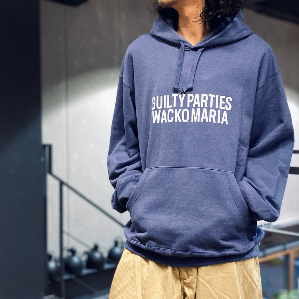 HEAVY WEIGHT PULLOVER HOODED SWEAT SHIRT #NAVY [23FWE-WMC-SS03]