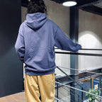 HEAVY WEIGHT PULLOVER HOODED SWEAT SHIRT #NAVY [23FWE-WMC-SS03]