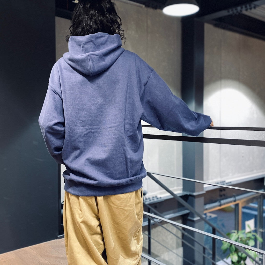 HEAVY WEIGHT PULLOVER HOODED SWEAT SHIRT #NAVY [23FWE-WMC-SS03]