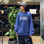 HEAVY WEIGHT CREW NECK SWEAT SHIRT #NAVY [23FWE-WMC-SS04]