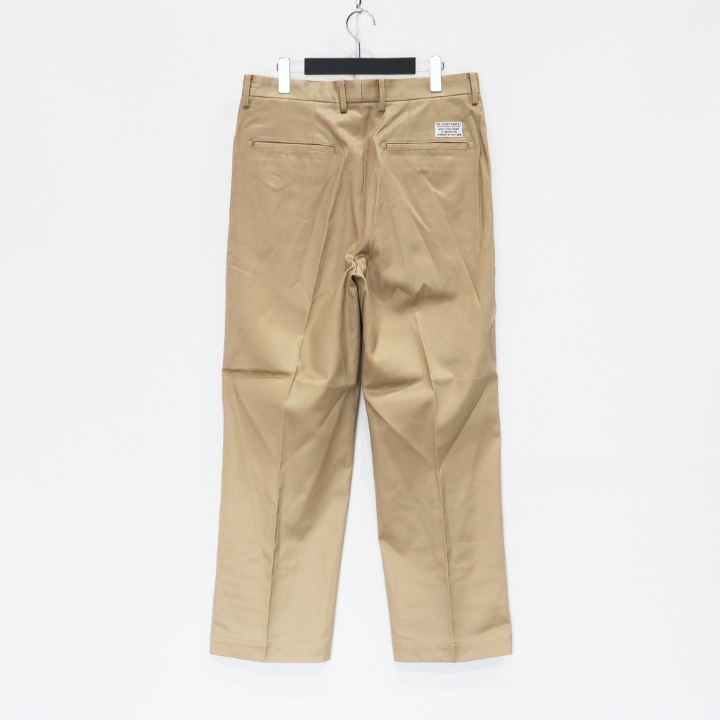 DOUBLE PLEATED CHINO TROUSERS #BEIGE [23FW-WMP-PT01]
